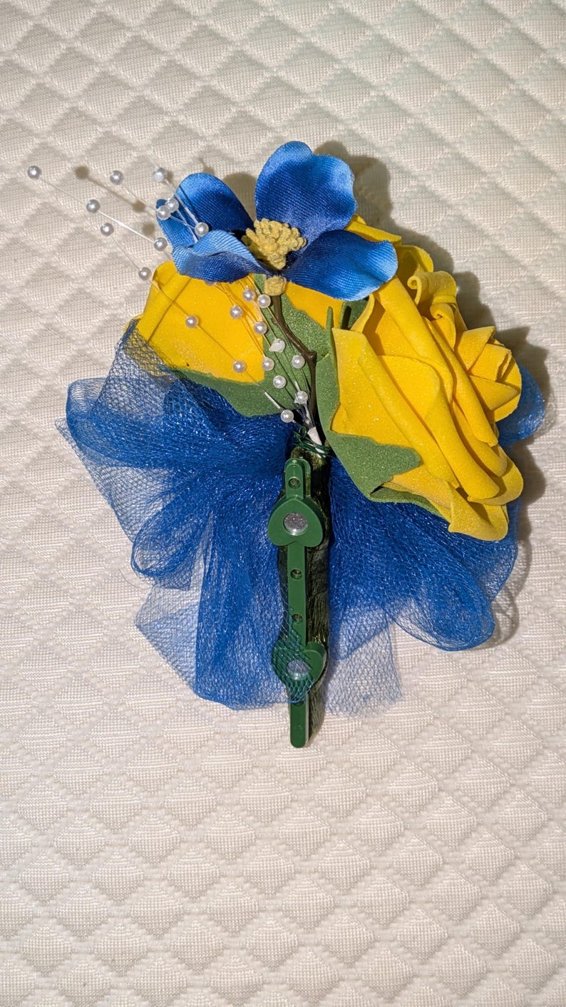 Tea Rose Brooch/sigma Gamma Rho/magnet Back/pearl Handle - Etsy