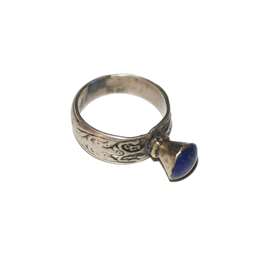 Kuchi Lapis Ring - Size 7 - Afghan Tribal Ring fo… - image 4