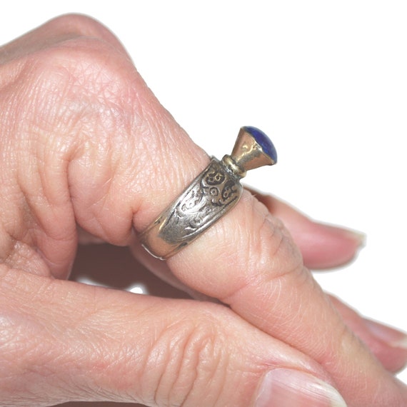 Kuchi Lapis Ring - Size 7 - Afghan Tribal Ring fo… - image 3
