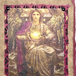 Mystical Woman Art Collage Card: Handmade Greeting Card