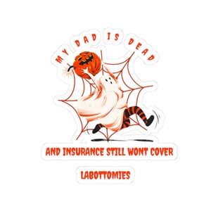 Humorous Halloween Kiss-Cut Stickers, Spooky Decor, Fun Gift for Halloween Lovers, Laptop Decoration, Unique Party Favors