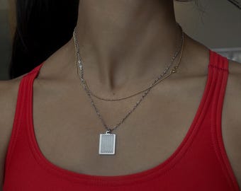 Silver Swimming Pendant Necklace | Minimalist Swimmer Jewelry | Gift for Athletes, Swimmers & Fans