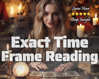Lectura de tiempo exacto: Percepción psíquica del tiempo en la misma hora, predicción precisa de cuándo ocurrirá, guía futura basada en el tarot.