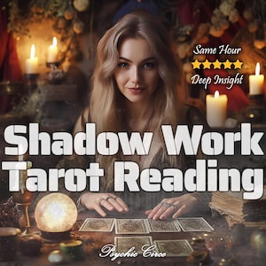 Shadow Work Tarot Reading – Same Hour Insight to Reveal - Heal Emotional Blocks, Clear Inner Obstacles in Love, Life & Purpose