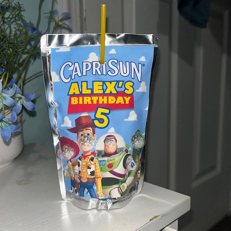 Custom Chip Bag & Capri Sun Labels | Personalized Birthday Party Favors ...
