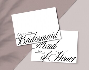 Bridesmaid Proposal Card Template | Editable 5x7 (Digital Download)