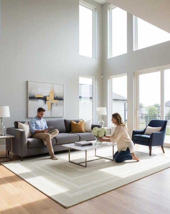 Hand Tufted Rugs for Bedroom, Kitchen, Living Room Decor