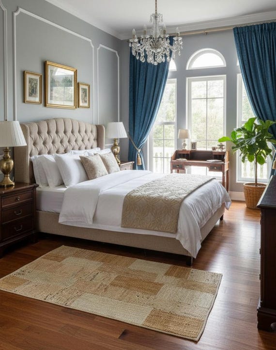 Handmade Jute Area Rug: Modern Woven Design