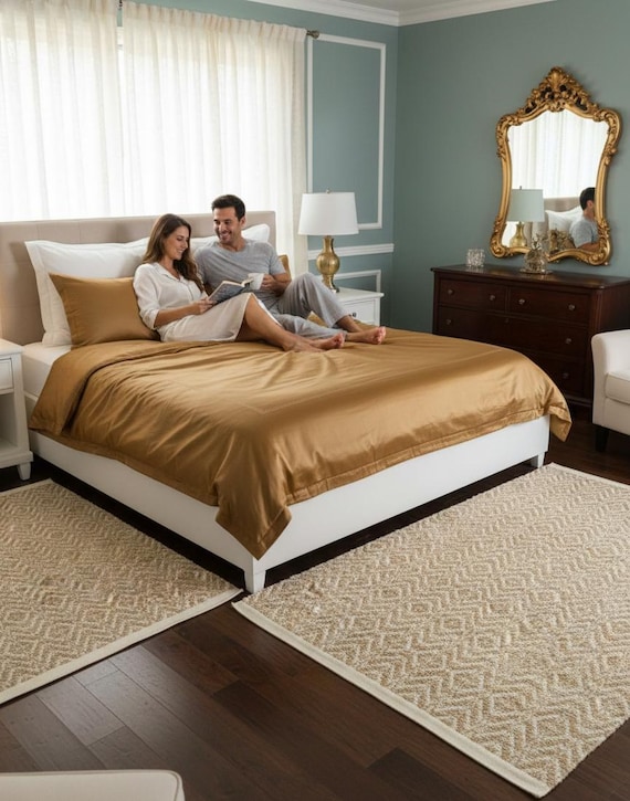 Handwoven Jute Dhurrie Rug, Modern Design