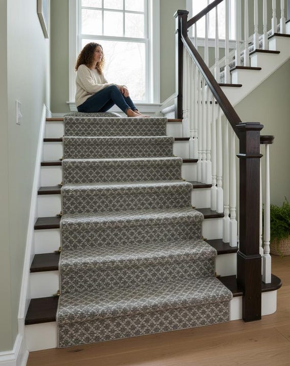 Handwoven Geometric Flatweave Rug – Charcoal Gray & Natural Ivory Area Rug, Modern Scandinavian Minimal Rug, Textured Neutral Home Decor