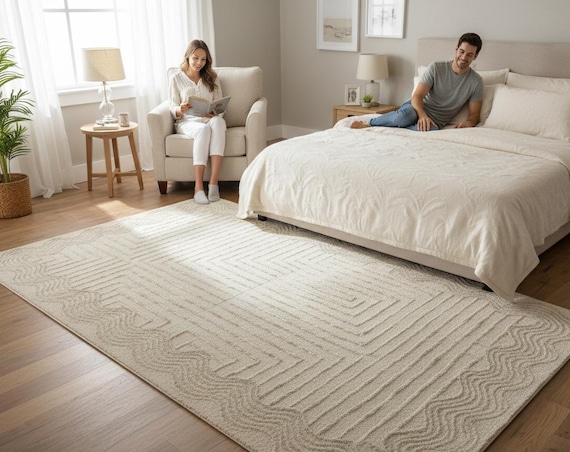 Hand Tufted Modern Rug living room kitchen decor hall