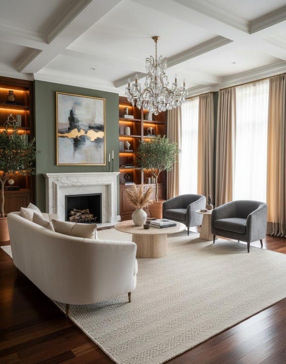 Handwoven Wool Dhurrie Rug: Modern Flat Weave