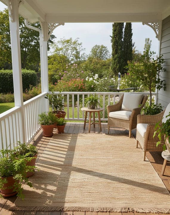 Hand Woven Braided Jute Rug, Natural Fiber Area Rug