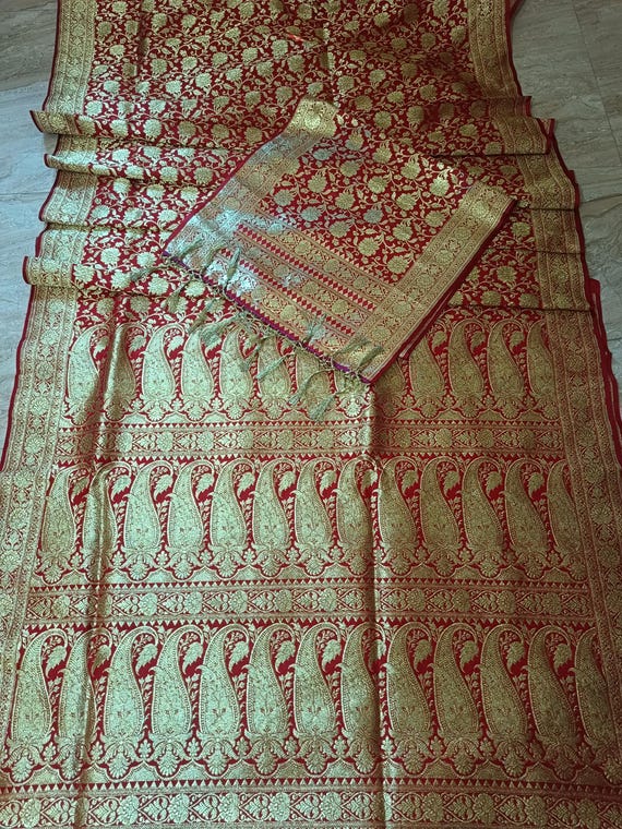 Traditional banarsi sarees with scarf free