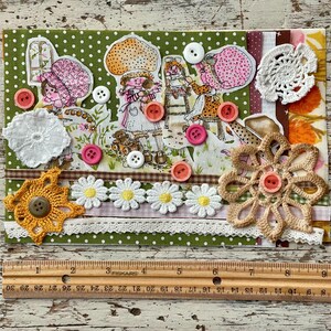 Holly Hobby Textile Scrap Pack: Vintage Fabric for Junk Journals, Slow Stitch, Mixed Media immagine 2