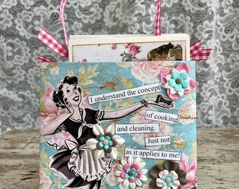 Snarky Notecards Stationery Greeting Cards: I Understand the Concept of Cooking and Cleaning