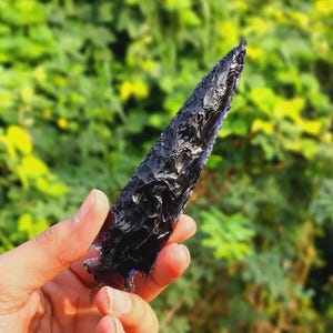 Amethyst Arrowhead: Large Purple Crystal Spearhead for Jewelry Making
