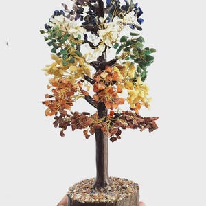 Seven Chakra Crystal Tree: Feng Shui Gemstone Tree of Life