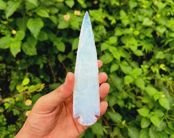 Large Opalite Arrowhead: Crystal Healing Spearhead, Handmade
