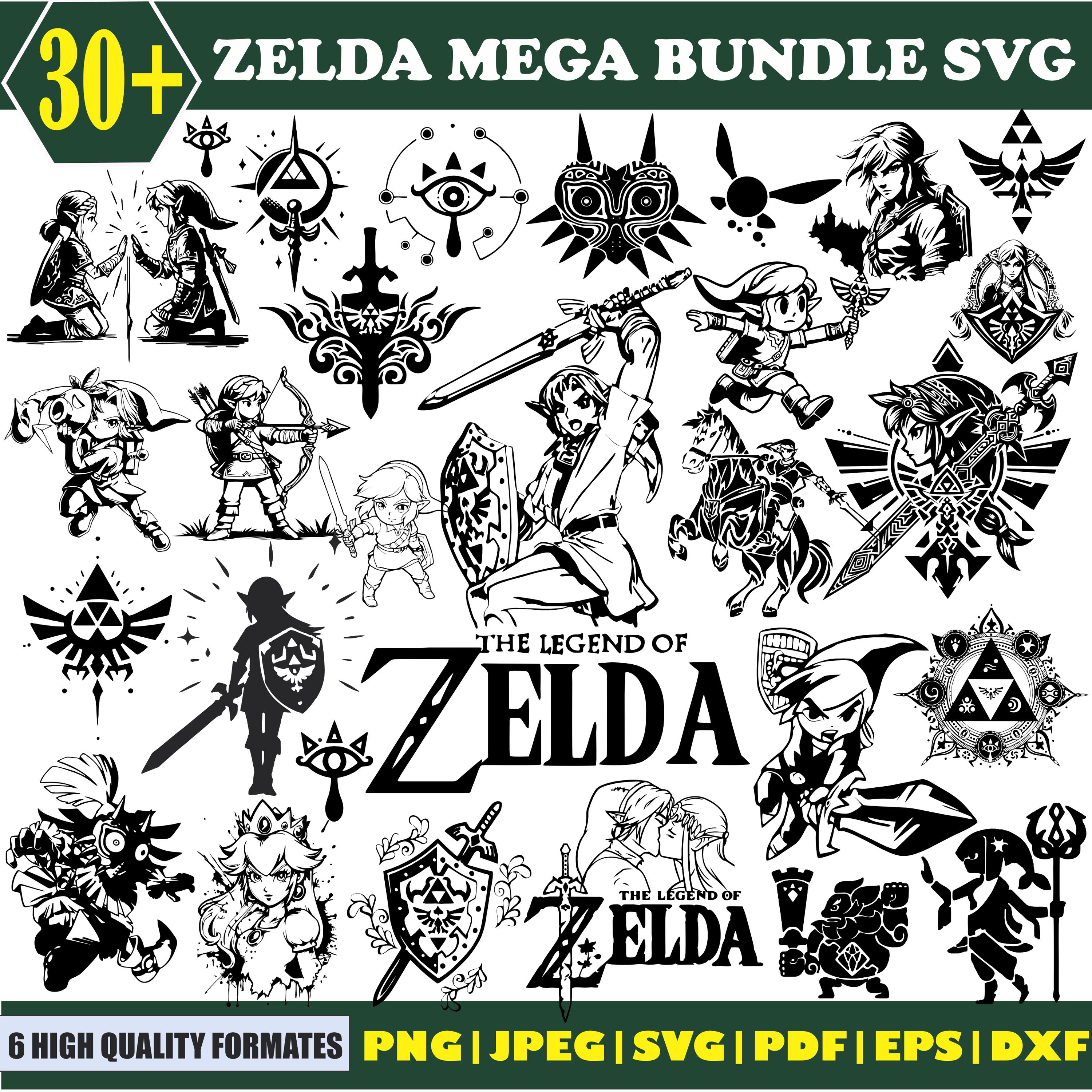 Zelda SVG, Legende von Zelda SVG, Z Bundle, Legende von Zelda, Z Bundle, Logo Zelda svg, Cricut-Dateien, Bundle Silhouette, Breath of the Wild