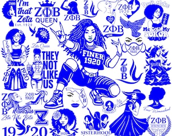 Zeta Phi Beta SVG Bundle: Sorority Designs, Dove & Queen Clipart (Digital Download)