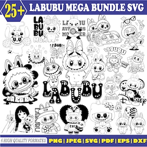 Labubu svg,Labubu svg bundle,Labubu PNG Bundle,Labubu Clipart,Labubu Bundle PNG,Labubu cut file, Labubu PNG, labubu doll svg, labubu T-shirt