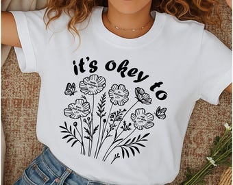 Floral Boho SVG, Inspirational Kindness Affirmations (pdf, png, dxf, eps, ai)