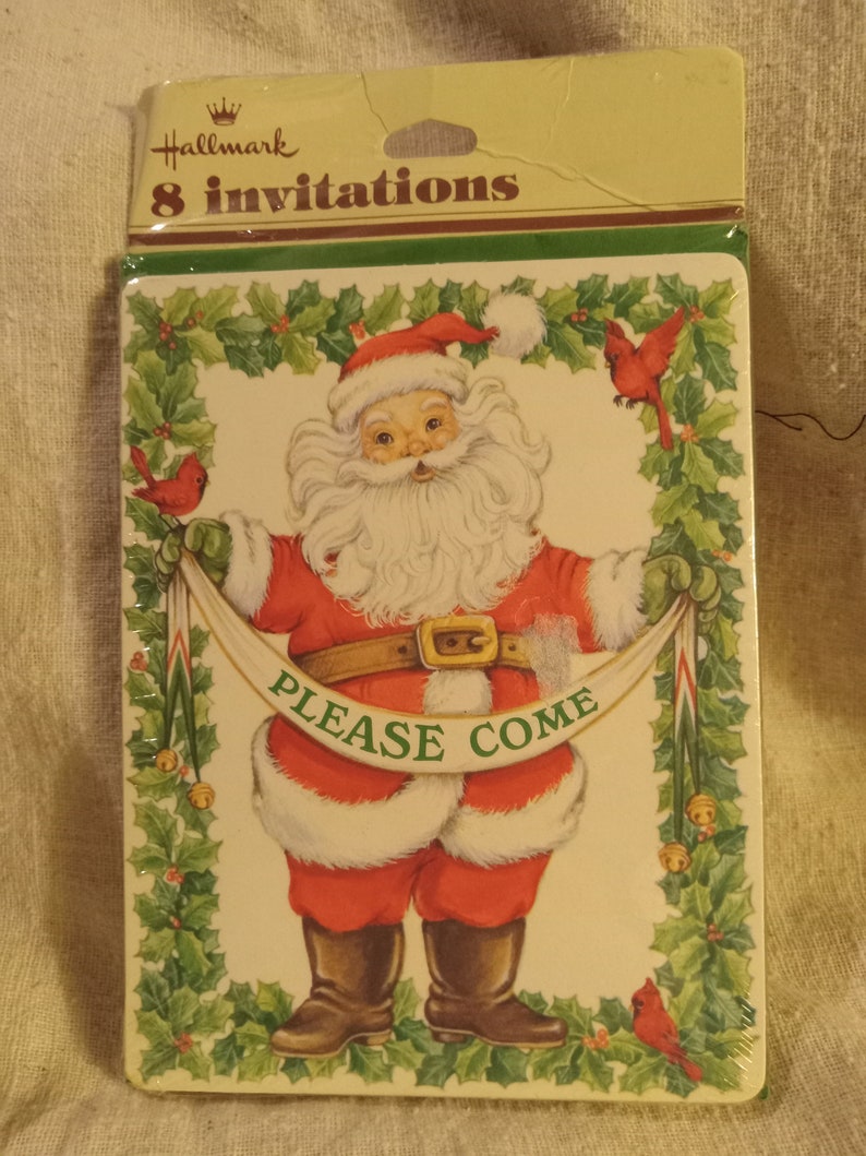 Lot of 2 New Packages of Vintage Christmas Party Invitations image 4