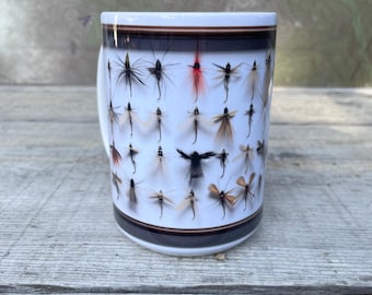 Pesca con mosca, Regalo de pesca con mosca, Taza de pesca con mosca, Regalo para pescadores, Regalos de pesca de trucha, Regalo de pesca para papá, Regalo al aire libre para papá, Naturaleza