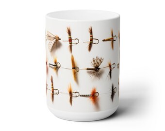 Regalo de pesca con mosca, taza de pesca con mosca, regalo de pesca, idea de regalo de pesca, taza de pesca, regalo para papá, idea de regalo para el día del padre, regalo para el esposo