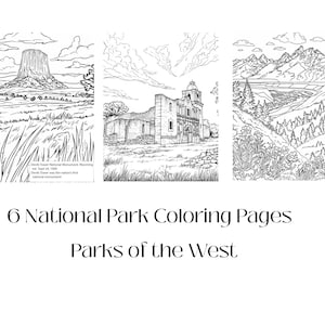Nature Coloring Page, Camping Activity, National Park Coloring, Kids Coloring Pages, Adult Coloring, National Park Kid, Adult Coloring Pages