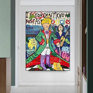 Uliczne graffiti Abstrakcyjna sztuka ścienna Plakat Mały Książę Bajka Mural Nowoczesny wystrój domu Obrazy na płótnie Wydruki Prezenty urodzinowe