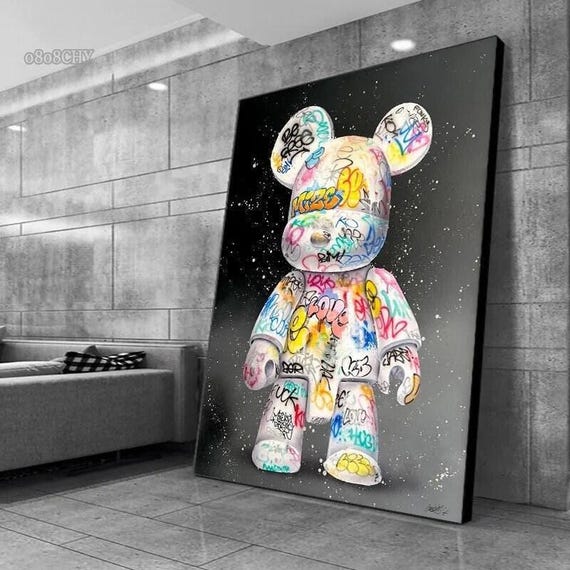 キャンバス キャラクターアート ストリートアート No バンクシー ブランドアートポスター 木枠付きキャンバスアート 86 絵画