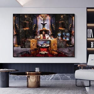The World Is Yours Canvas Painting Scarface Tony Montana Poster Print Wall Art Modern Mural