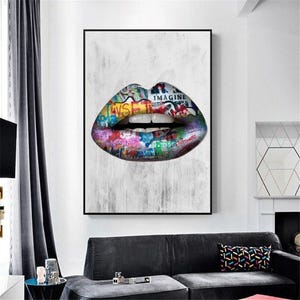 Abstract Pop Street Art Canvas Print: Modern Home Decor