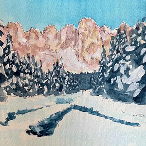 Dolomiti, Italy - original  Watercolor