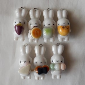 nijntje x japanse snacks bedel/sleutelhanger | handgemaakt met polymeerklei