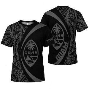 Guam Custom Name Island Shirt, Chamorro Tribal Flag Jersey Gift for Men Women Fans