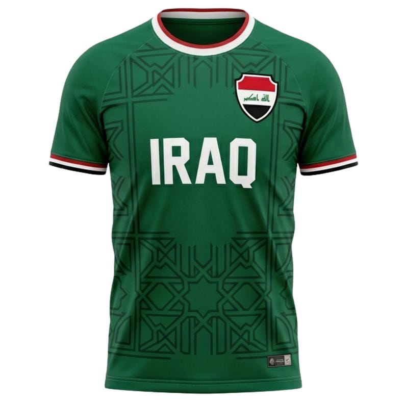 Personalized Iraq Soccer Jersey Custom Name Number Iraq Football Shirt Iraq Fan Apparel Gift for Men Women image 2
