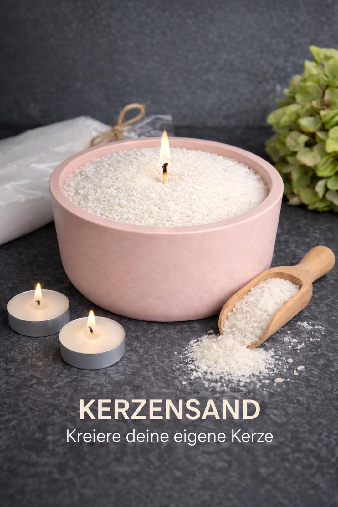 Sand Wax Candle - Candle Holder From Jesin - Modern Decorative Bowl - Hand-poured Candle Holder