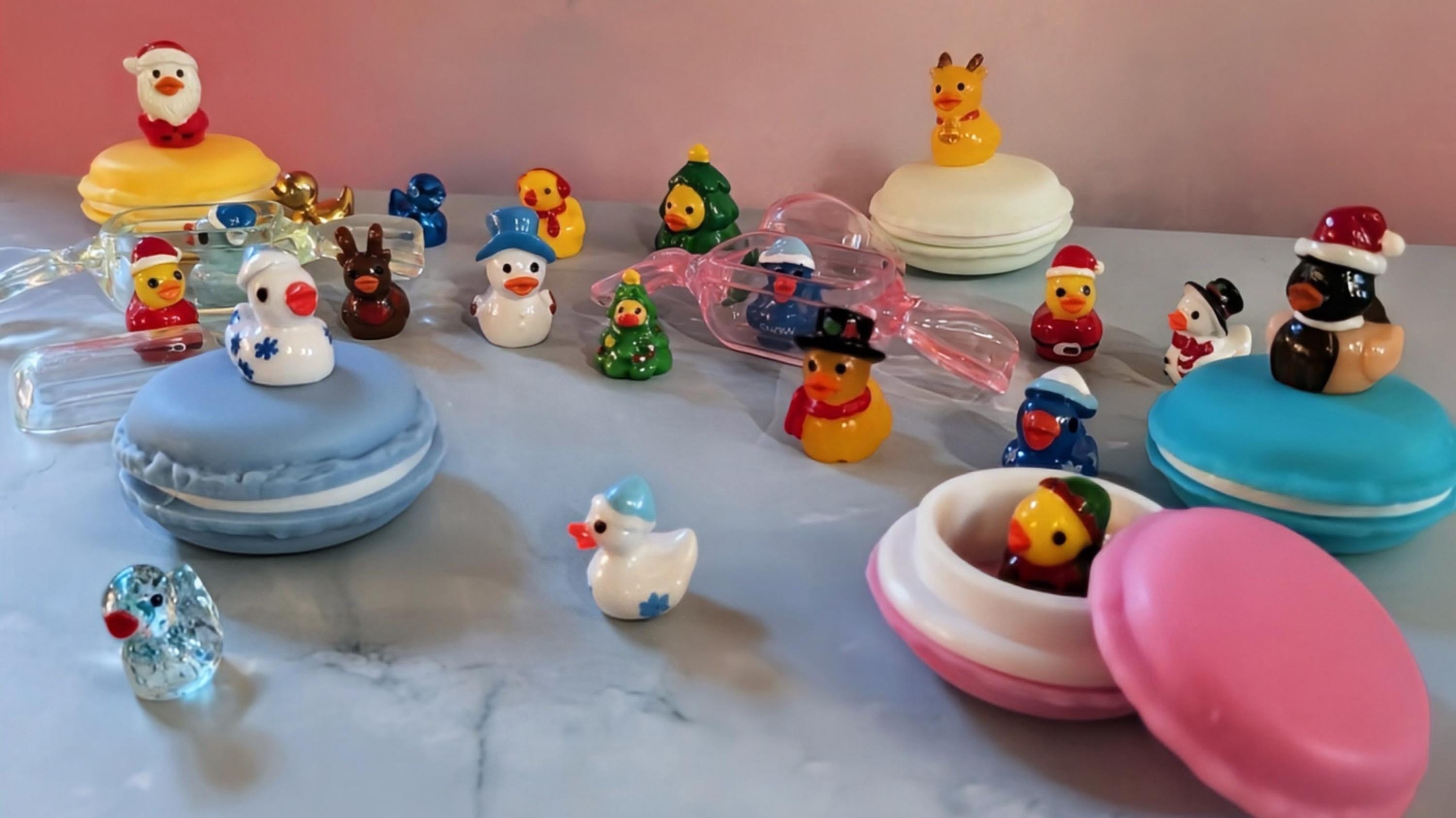 Quacktastic Christmas Mini Mystery Ducks (8), Set of 8 Ducks, Secret ...