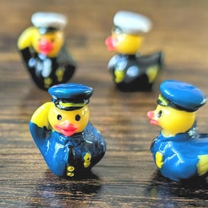 Mini resin tribute ducks. Police, Army, Navy, Military mini ducks. Quackland under siege! Great gifts for the soldier in your life
