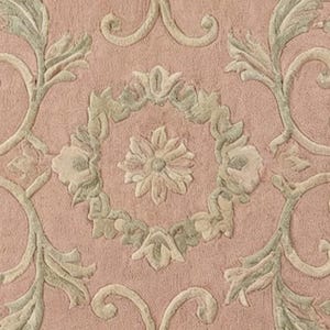 Elegant Pink French Country Floral Hand-tufted Wool Rug for Romantic ...