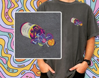 Magic Mushroom Comfort Colors T-Shirt:  Psychedelic Medicine Graphic Sweatshirt