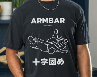 Armbar BJJ Blueprint Shirt, Brazilian Jiu Jitsu Comfort Colors Tee & Sweatshirt, Martial Art Gift for Grapplers