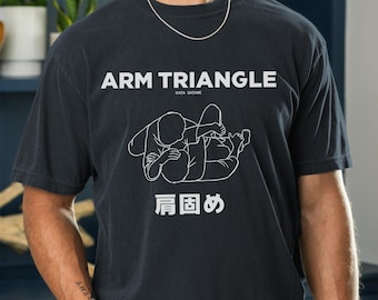 Arm Triangle BJJ Blueprint Shirt, Brazilian Jiu Jitsu Comfort Colors Tee & Sweatshirt, Martial Art Gift for Grapplers