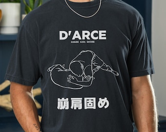 D'Arce Choke BJJ Blueprint Shirt, Brazilian Jiu Jitsu Comfort Colors Tee & Sweatshirt, Martial Art Gift for Grapplers