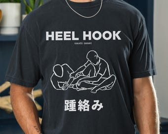 Heel Hook BJJ Blueprint Shirt, Brazilian Jiu Jitsu Comfort Colors Tee & Sweatshirt, Martial Art Gift for Grapplers