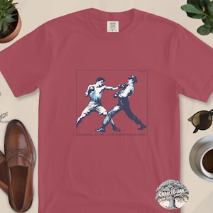 Vintage Boxing Shirt Retro Fighter Design Combat Sports Gift Old School Boxing Apparel Athletic History Clothing