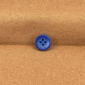 Botões de imitação de corozo azul coblato, plástico reciclado, 12,7 mm (20L). Costura com 4 furos para camisas, vestuário, costura e artesanato.
